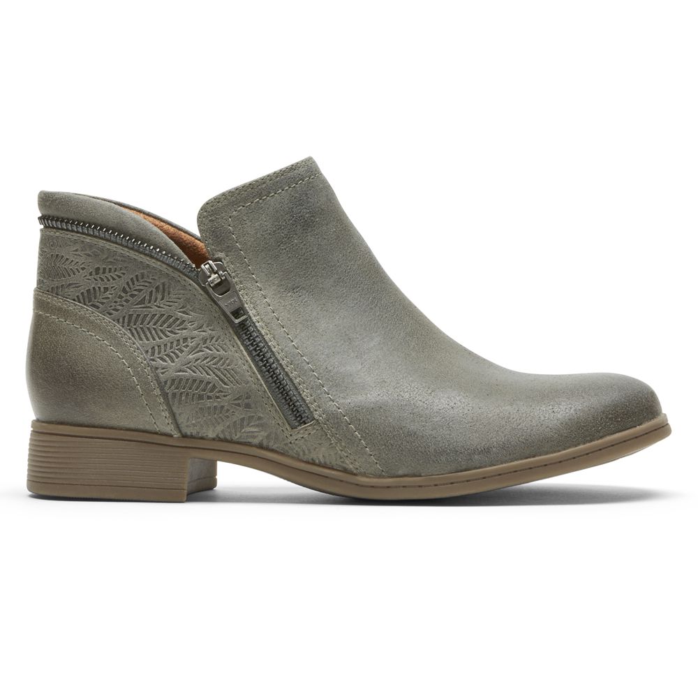 Botins Rockport Cobb Hill Crosbie Senhora - Verde Oliva ( 614-CVHMYS )